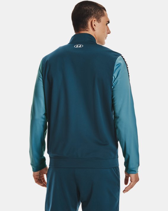 Men's UA Tricot Jacket, Blue, pdpMainDesktop image number 1